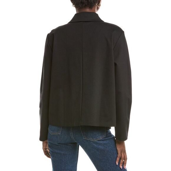 Eileen Fisher WomensClassic Collar Jacket, Black